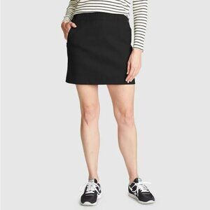 NWT Eddie Bauer Rainier Pull On Black Skort Skirt Sz 2